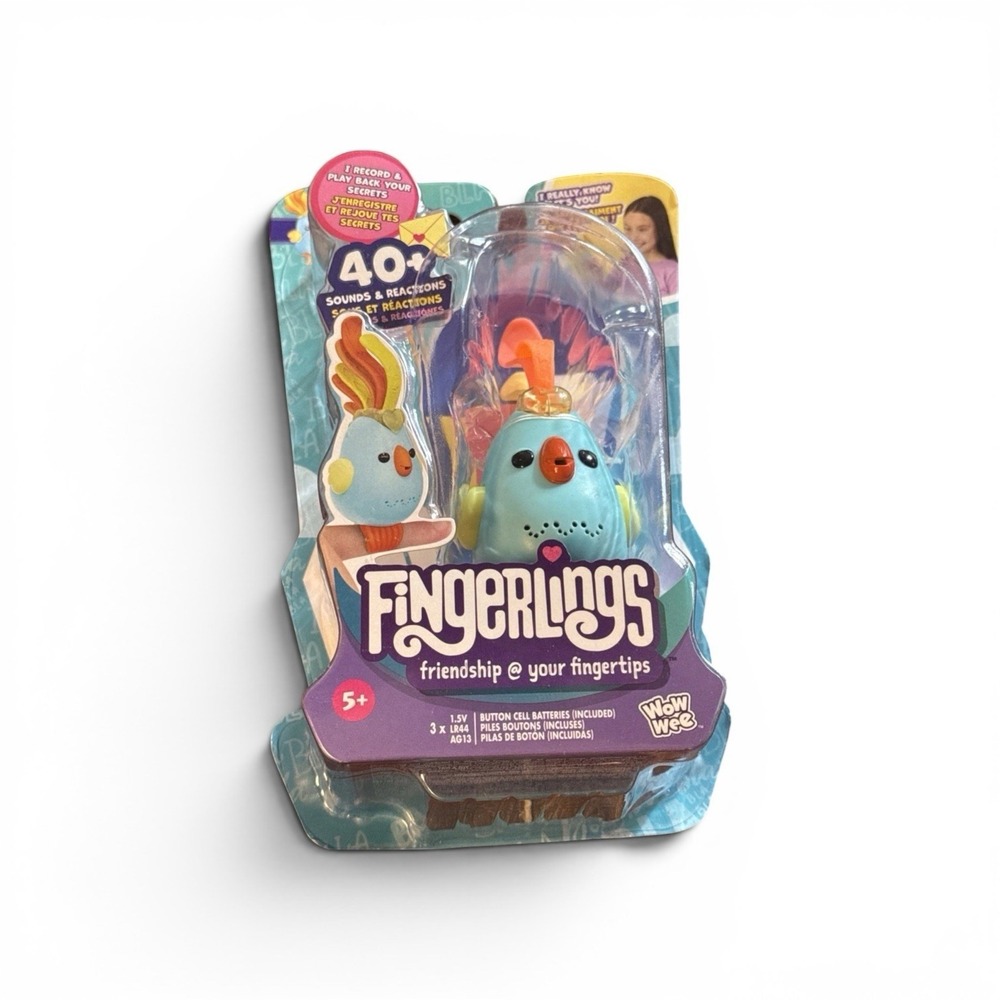 Fingerlings Sweet Tweets Lionel Blue Bird Interactive Toy 40+ Sounds New